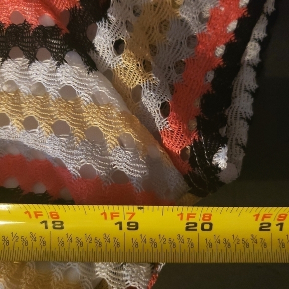 💕5 For $20 Allison Brittney Striped Short Sleeve Dress With Belt Size L - Picture 11 of 11